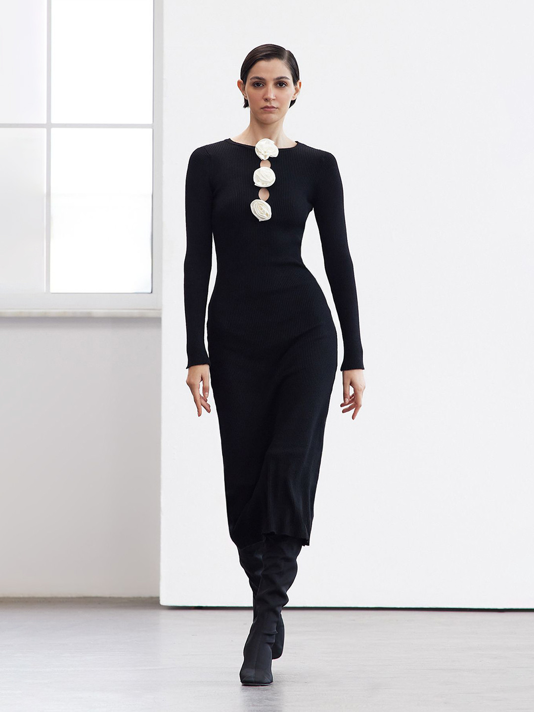 Trendyol Women Bodycon Midi Dress With Cutout Details