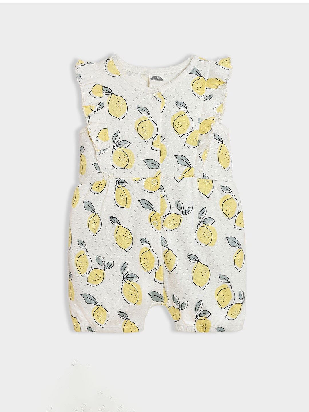 MiArcus  Girls Lemon Printed Romper