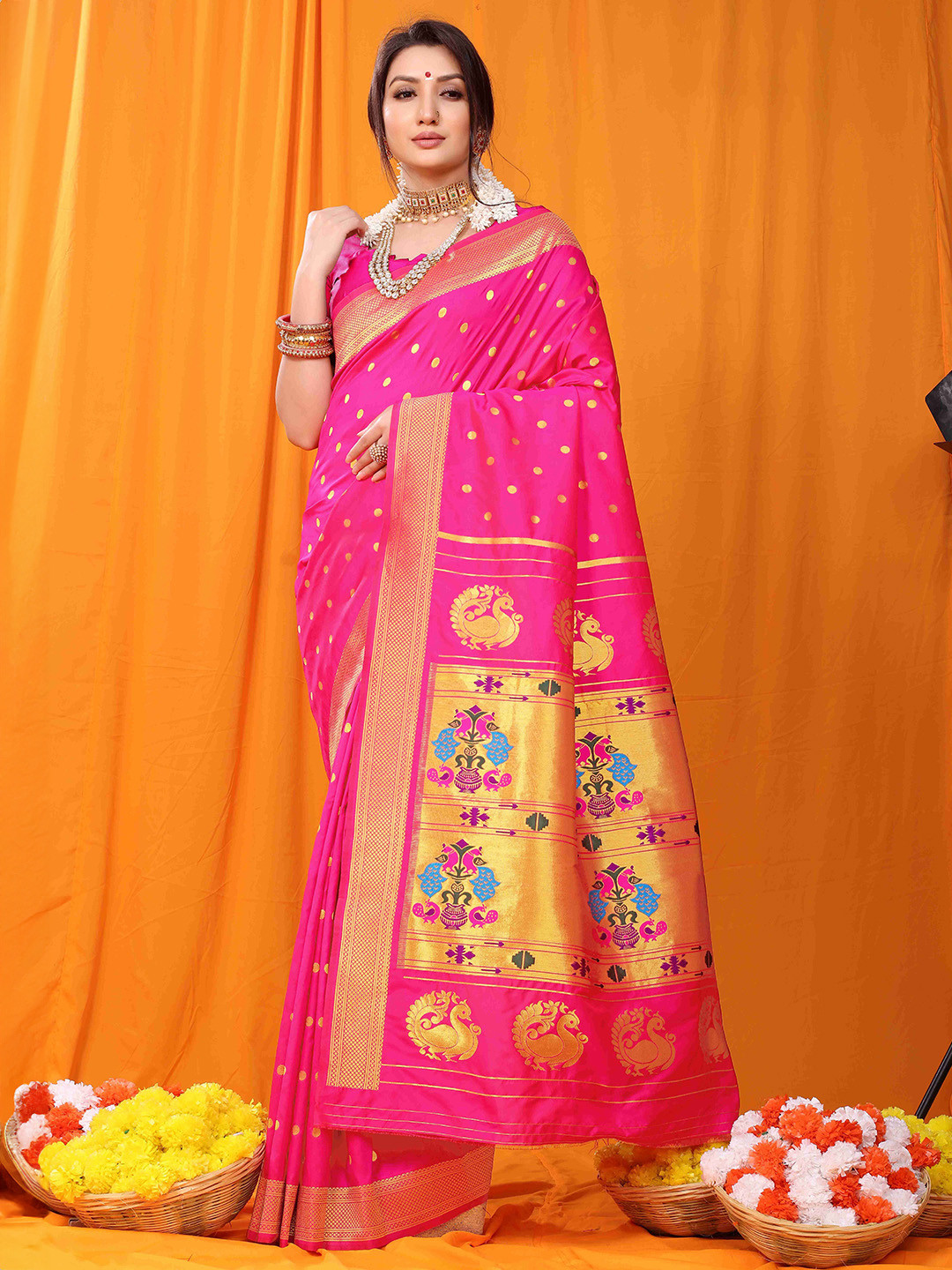 amirat Woven Design Zari Paithani Saree