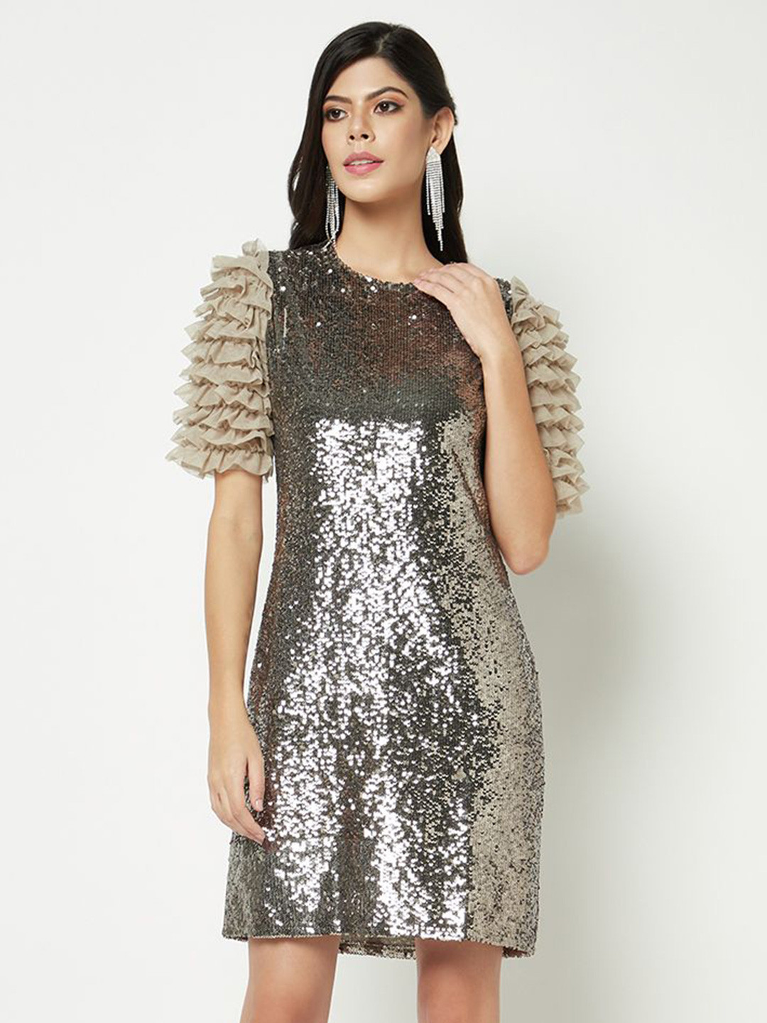 HOUSE OF S Embellished Sheath Dress