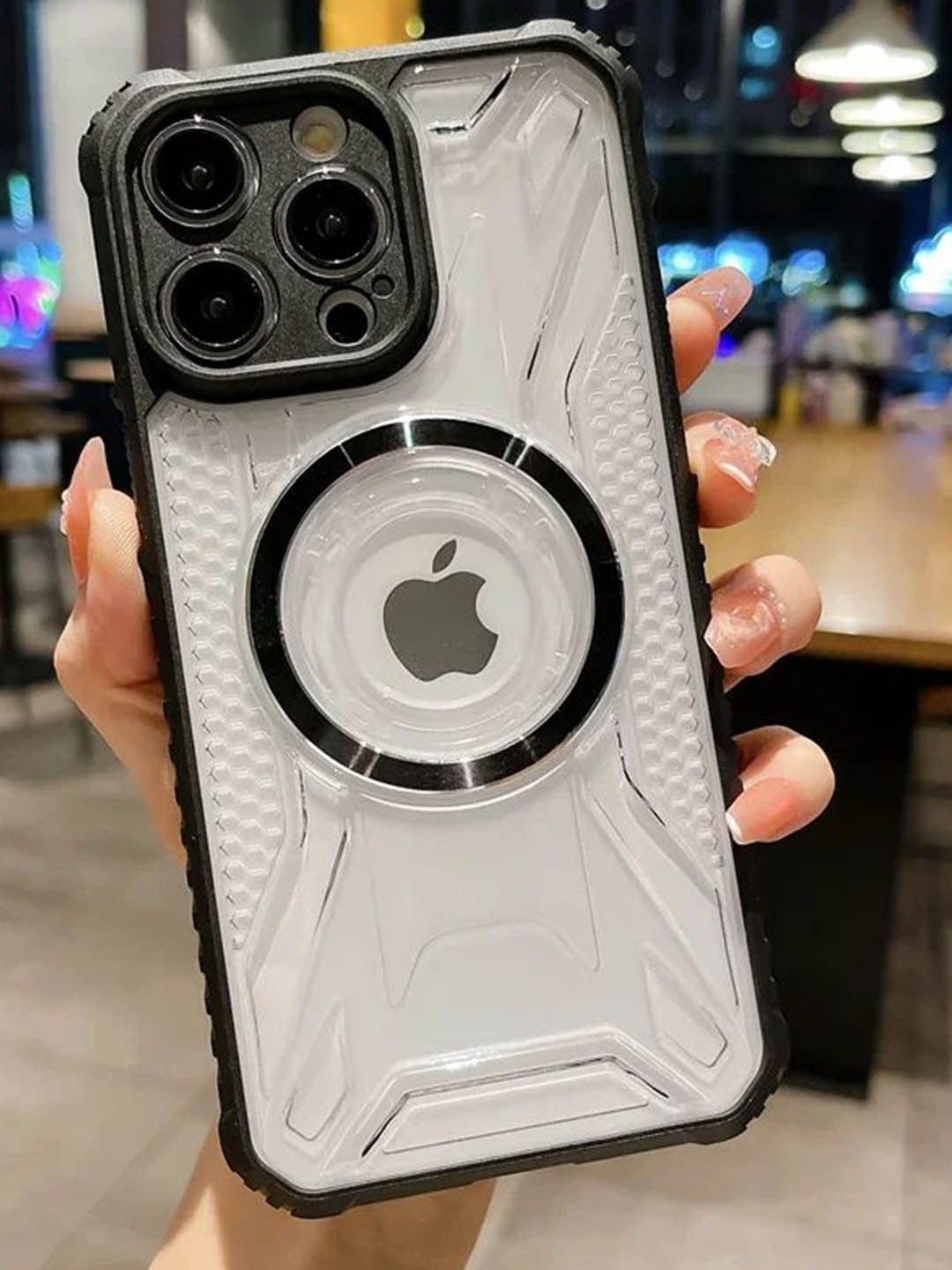 Luxury Kase LK108 Soft Silicone Backplane Wireless Charging iPhone 14 Pro Back Case