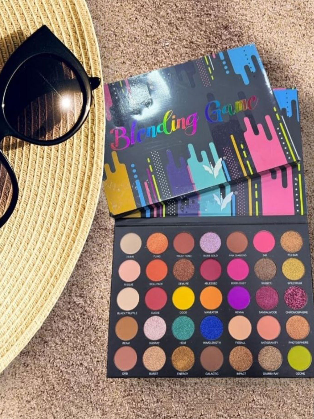 RANORE Blending Game 35 Colour Long Lasting Eyeshadow - 50 g- Dubai- Fling- Trust Fund