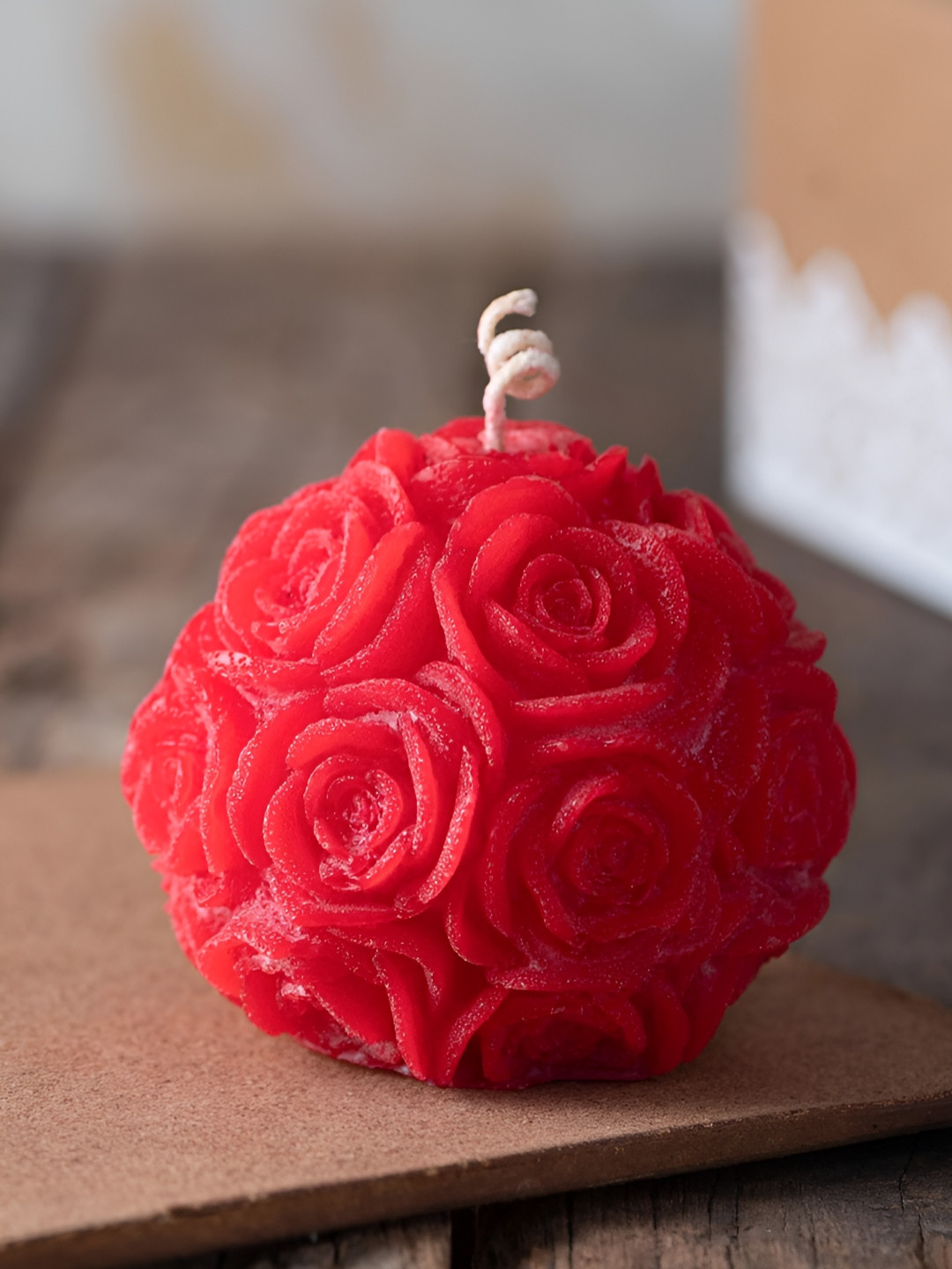 Aromatic Fables Blooming Romance Scented 1 Wick Rose Solid Round Regular Tea Light Candles