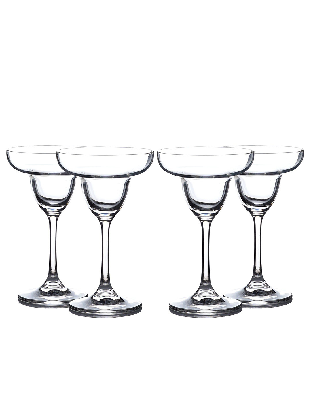 THE ARTMENT Transparent AquaChalice  Set of 4 Martini Glasses