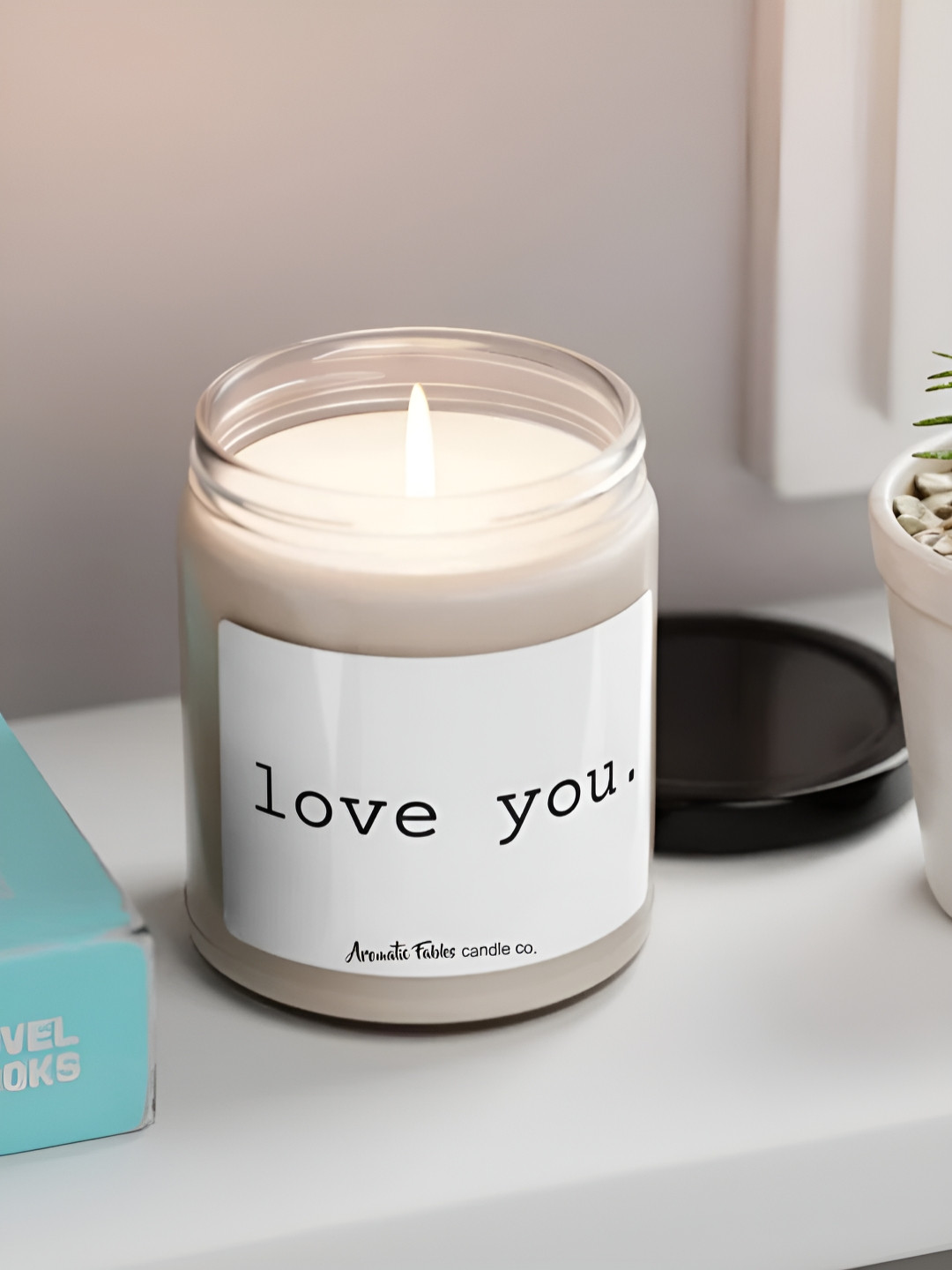 Aromatic Fables For Valentines Day 1 Wick Cupcake Conversational Round Regular Jar Candles