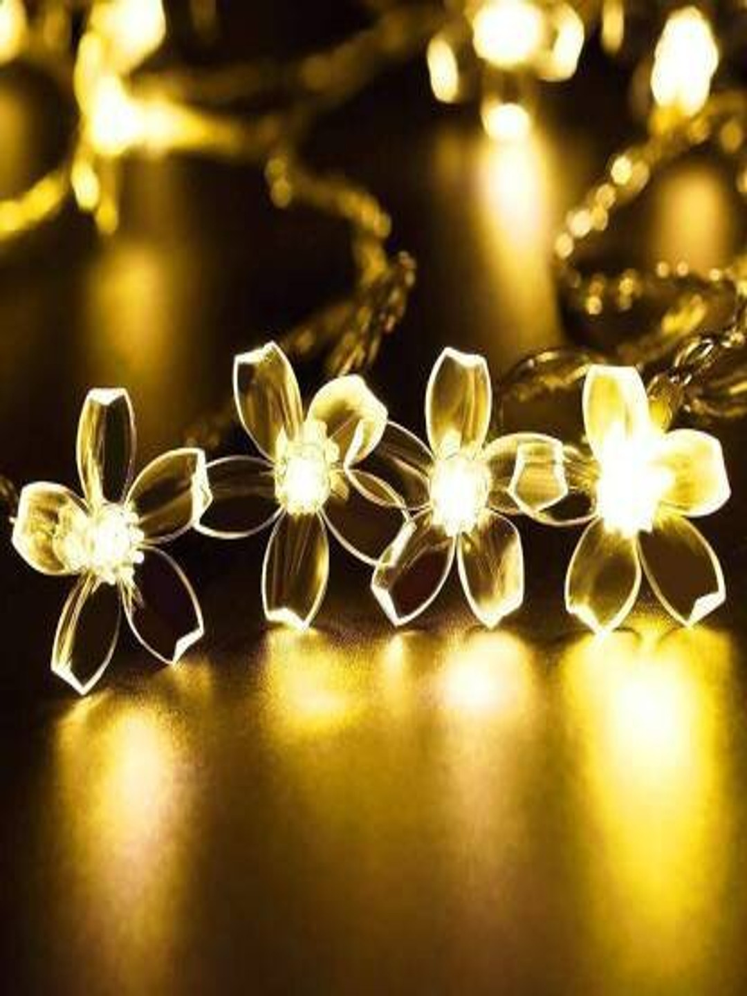 ENORMITY Yellow Rice Flower String Lights