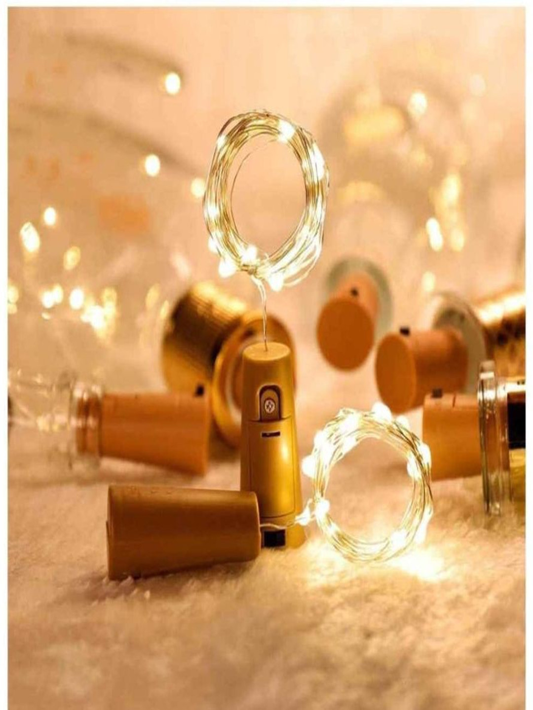 ENORMITY Yellow Rice Shape String Lights