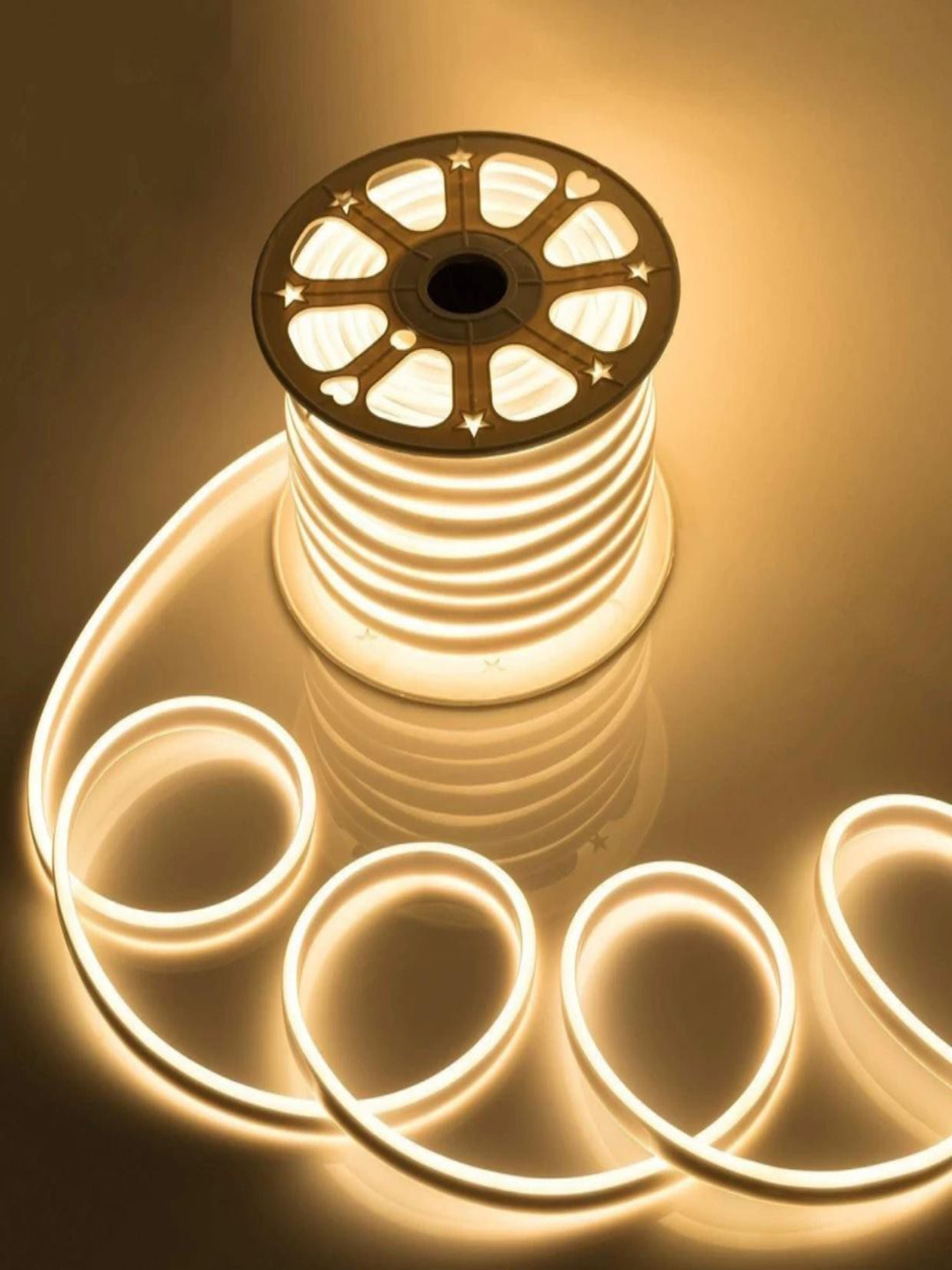 ENORMITY Yellow Rice Shaped LED String Lights