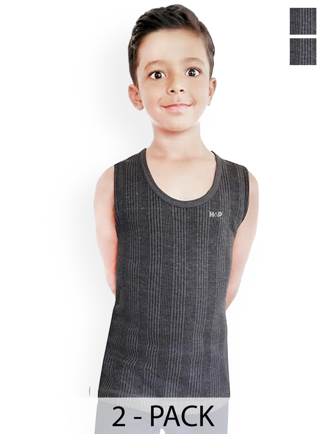 HAP Boys Pack Of 2 Striped Thermal Tops