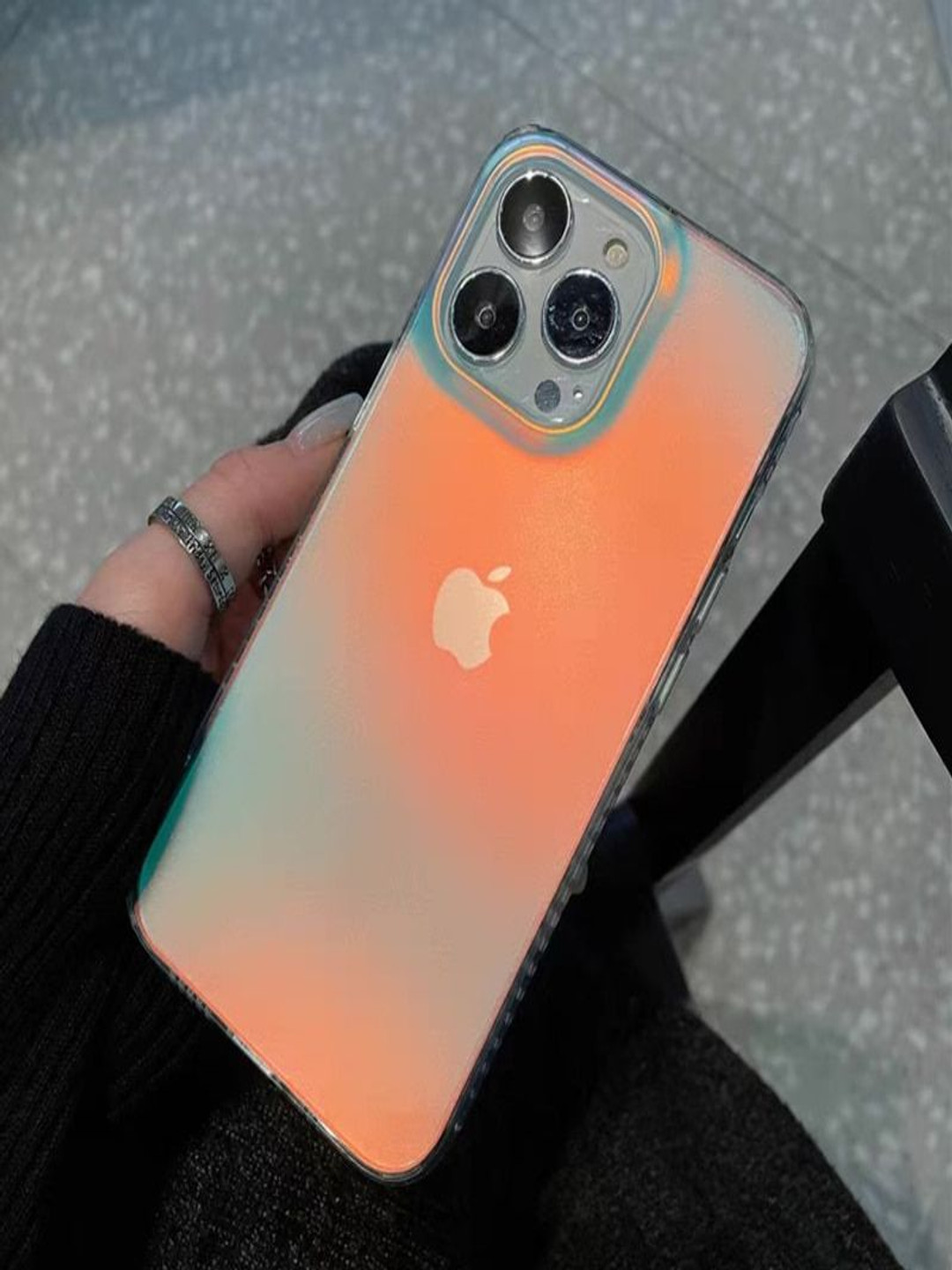 Luxury Kase Solid iPhone 13 Pro Thermoplastic Polyurethane Matte Laser Back Case