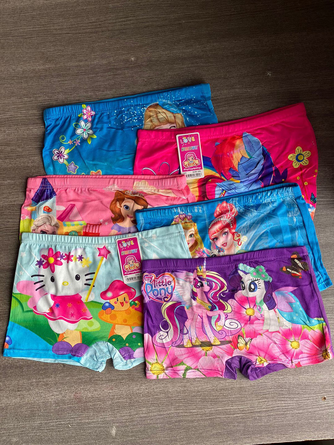 SHREE GANESH FASHION Infant Girls Pack Of 3 Assorted Cotton Bloomer Briefs