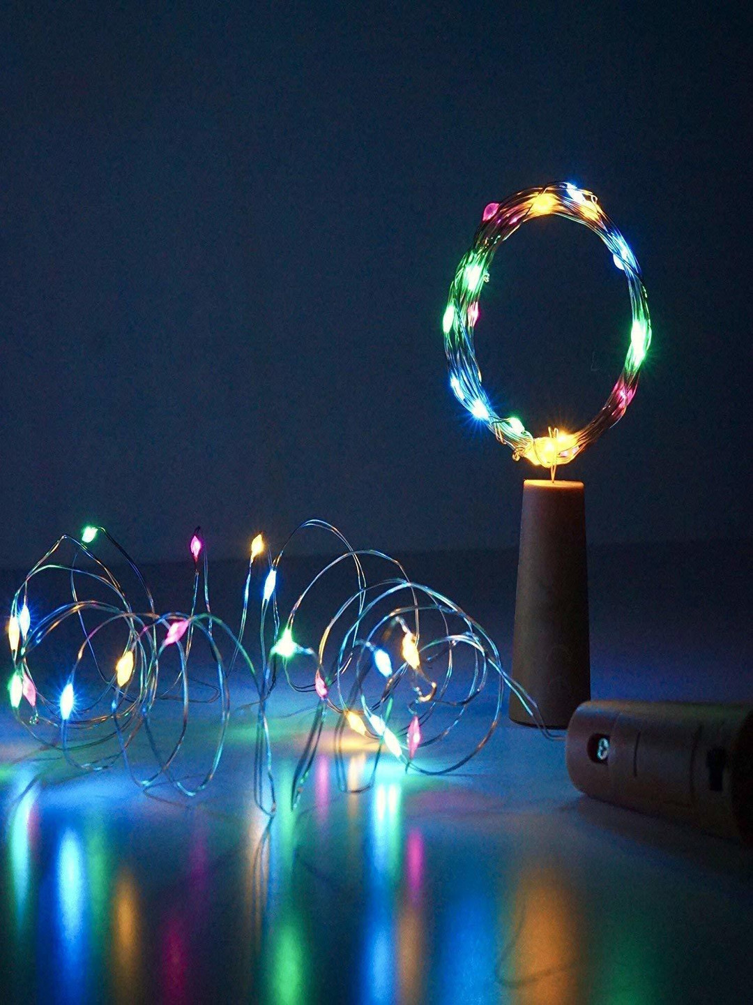 SPARK WORLD 1.98m Multicolor 20 LEDs Rice Shape String Lights