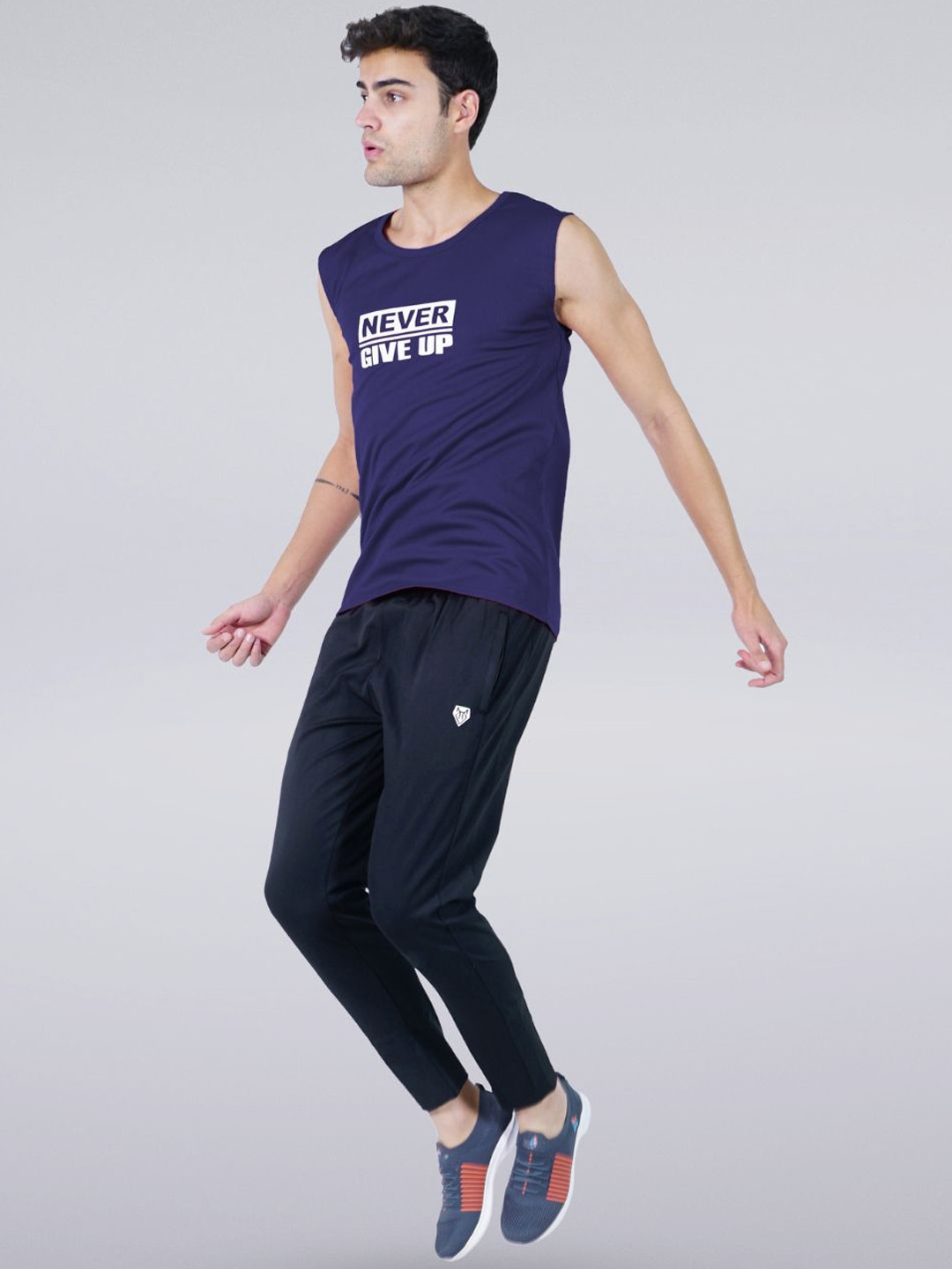 Body Mechanics Men Printed Relaxed Fit Innerwear Gym Vest