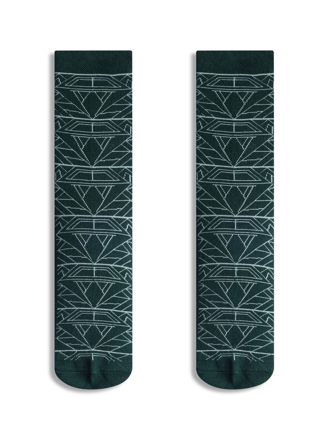 RARE RABBIT Men Sync Dark Green Ankle-Length Socks