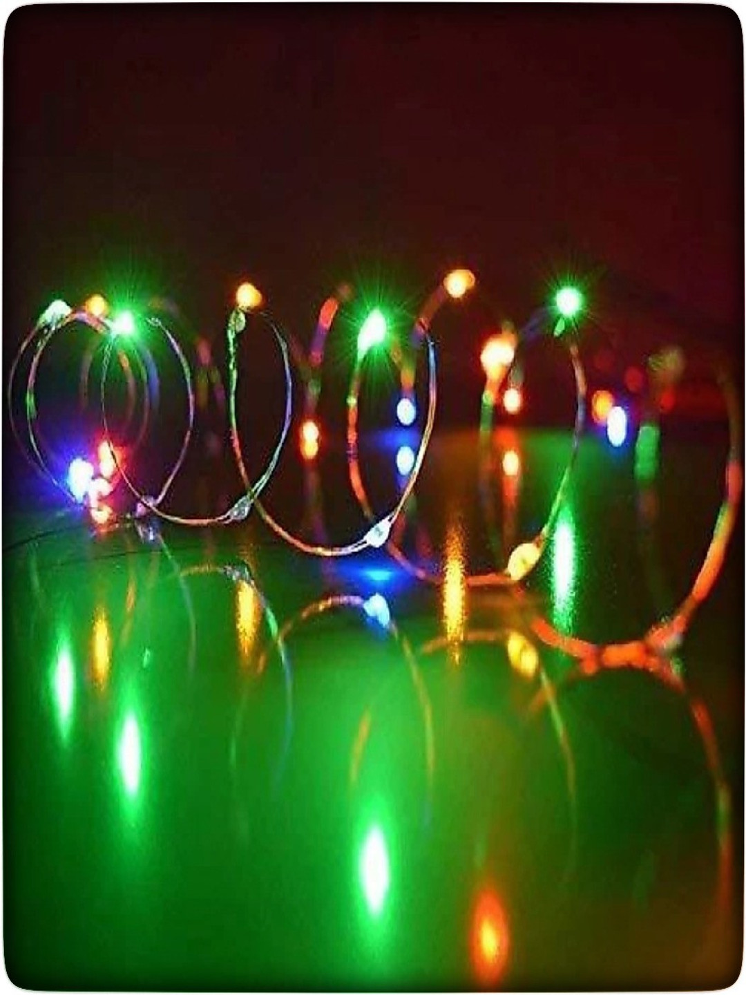 ENORMITY Green Rice Shape String Lights
