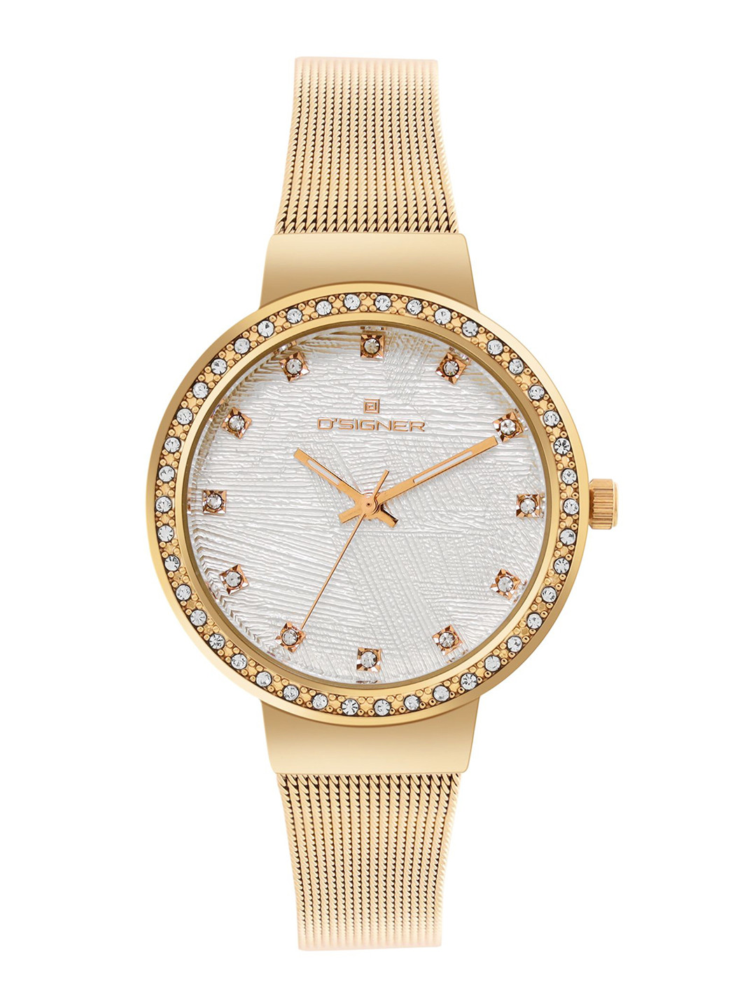 D'SIGNER Women Brass Dial & Stainless Steel Wrap Around Straps Analogue Watch 917GM.2L