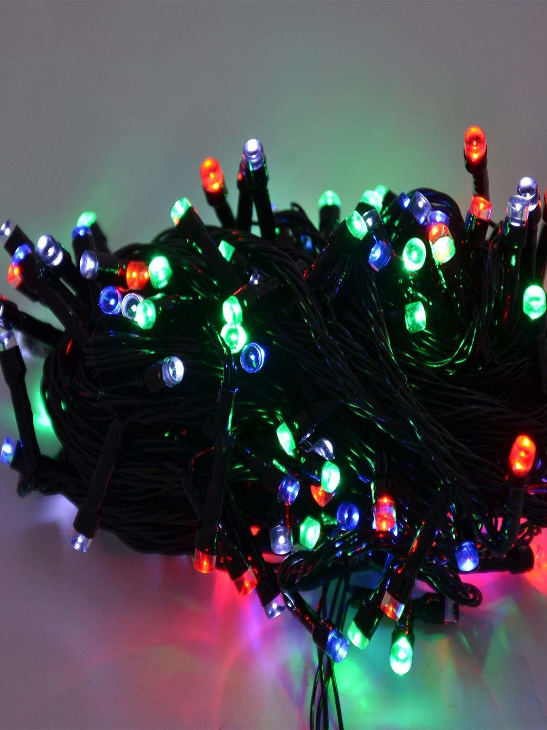 SPARK WORLD Green & Red Rice Shape LED Fairy String Lights