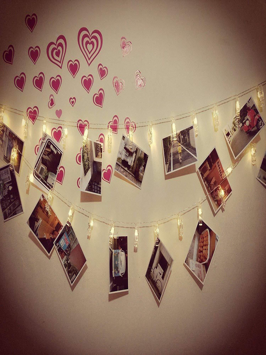 ENORMITY White Photo Clip String Lights