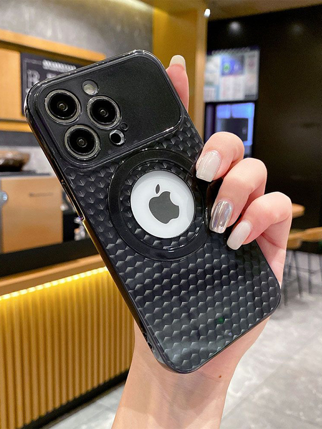 Luxury Kase LK088 Hollow Out Magnetic Wireless Charging iPhone 15 Pro Max Back Case