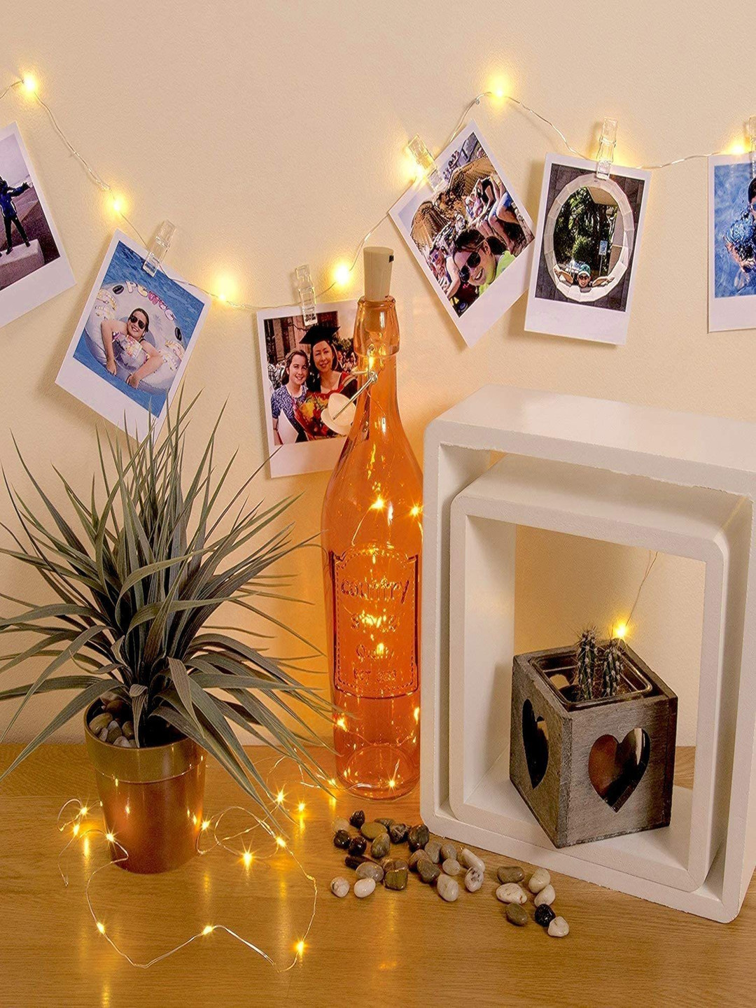 SPARK WORLD Yellow Photo Clip Bulb String Lights