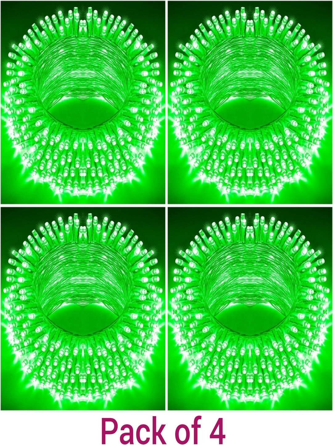 SPARK WORLD 10m Multicolor Long Lifespan Rice Shape 4 Piece String Lights