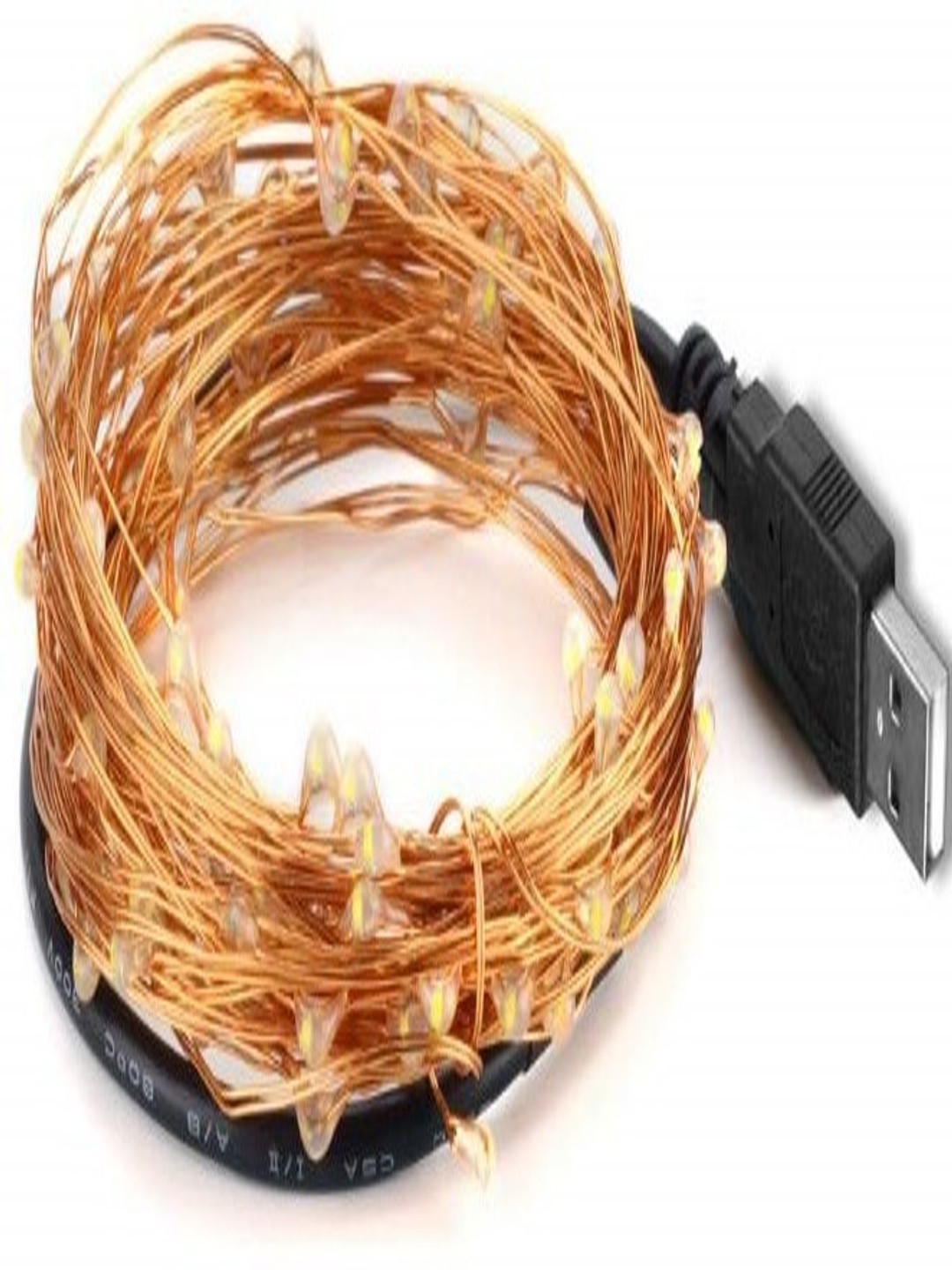 SPARK WORLD 10m Warm Yellow 100 LEDs Rice Shape String Lights