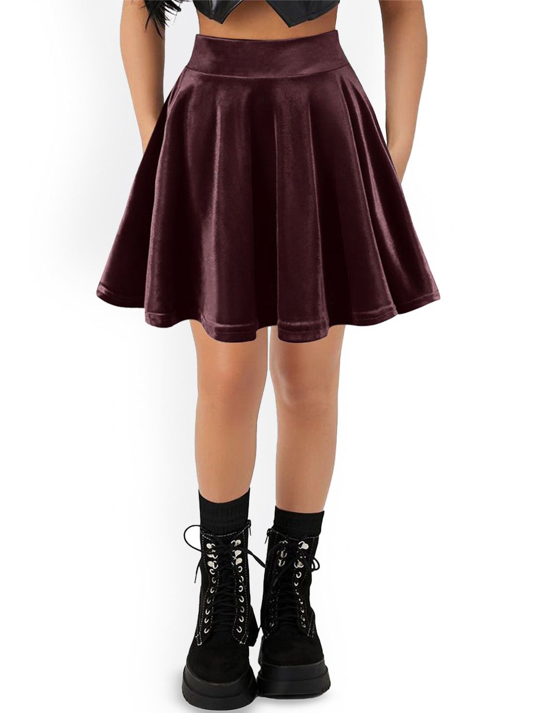 PINK SHELL Women A-Line Mini Skirt