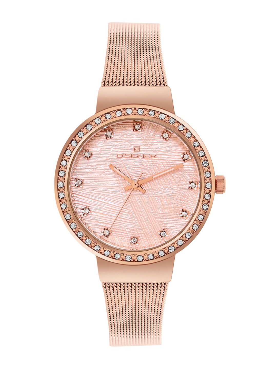 D'SIGNER Women Brass Dial & Stainless Steel Wrap Around Straps Analogue Watch 917RGM.17L