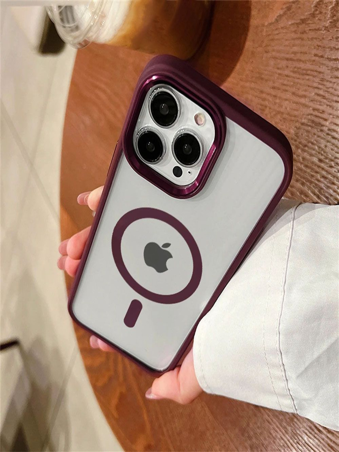 Luxury Kase LK096 Magnetic Wireless Charging Lens Protector iPhone 13 Pro Max Back Case