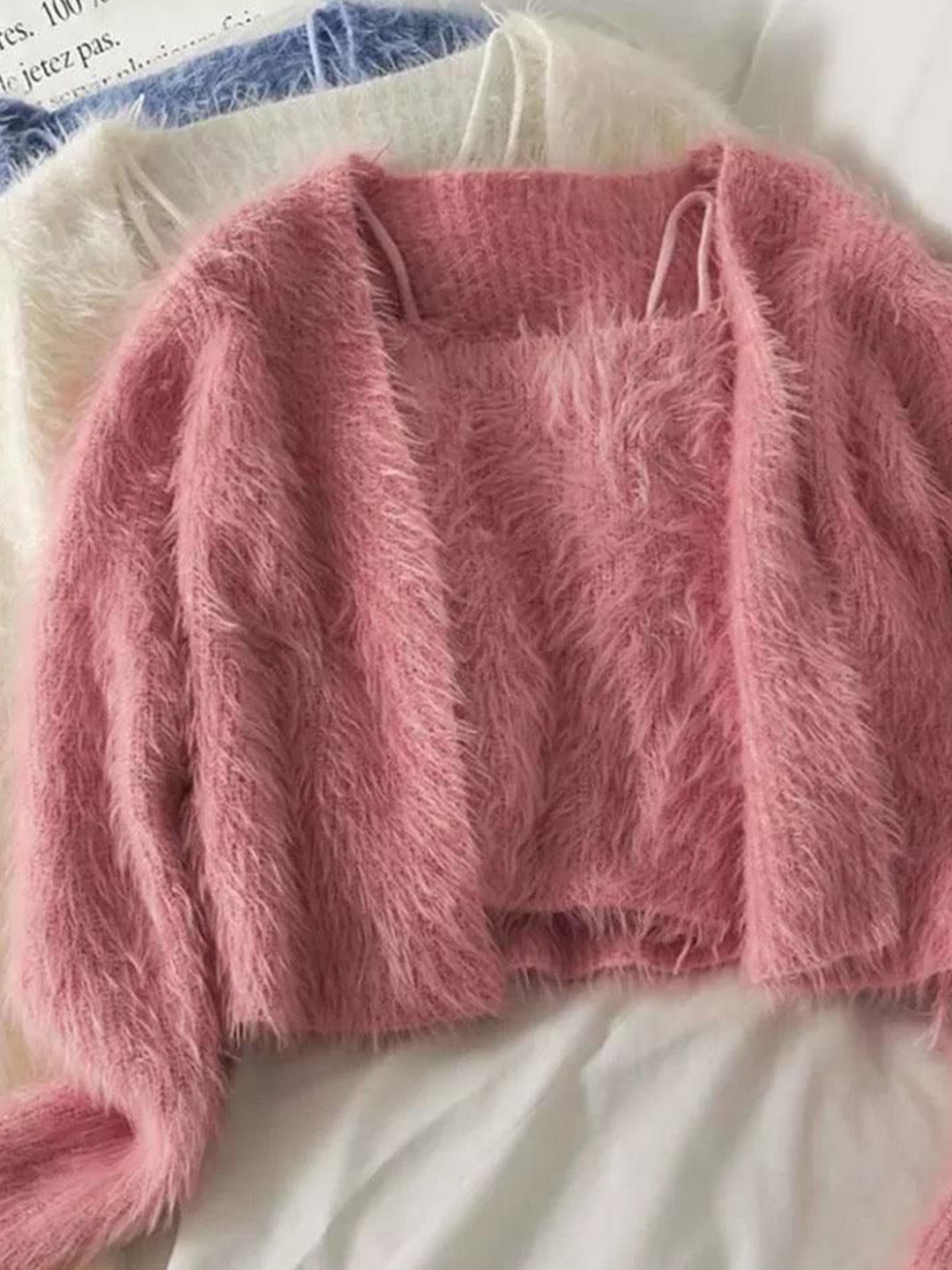 Miss Mosa By Akanksha  Women Peach Daffy Sweater Set