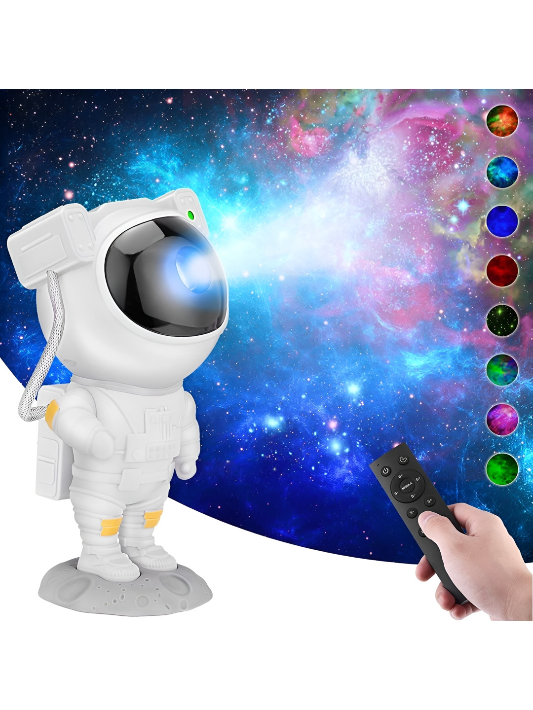 DWIZA ENTERPRISE Galaxy Light Astronaut Space Star White Projector Night Lamp