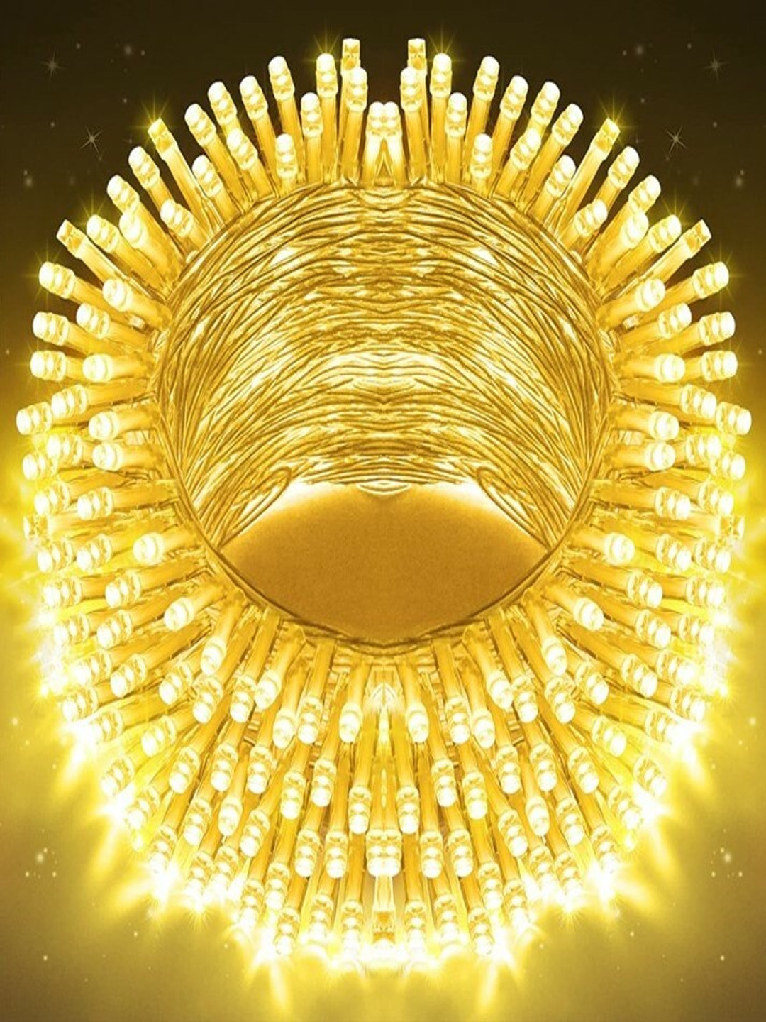 ENORMITY Warm Yellow Rice Shape String Lights