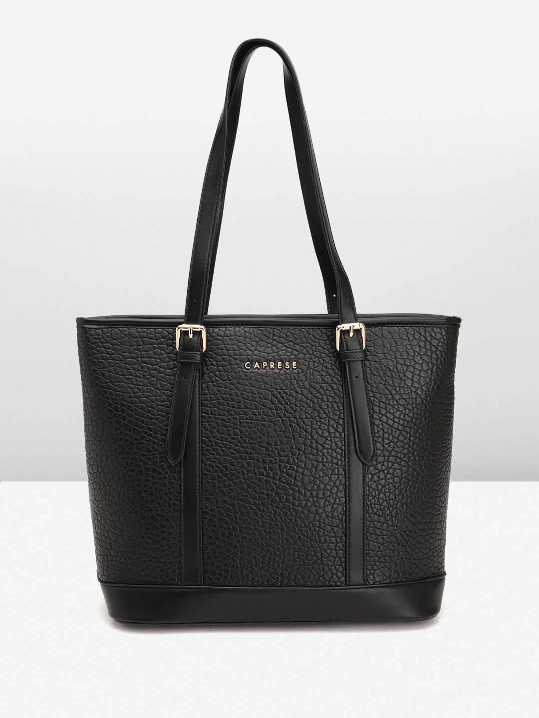 Caprese Georgia Women Black Large Tote Bag