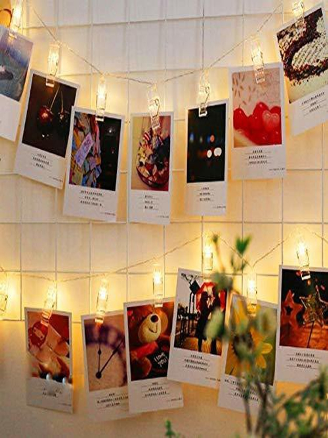SPARK WORLD Yellow 16 Photo Clip  LED String Lights