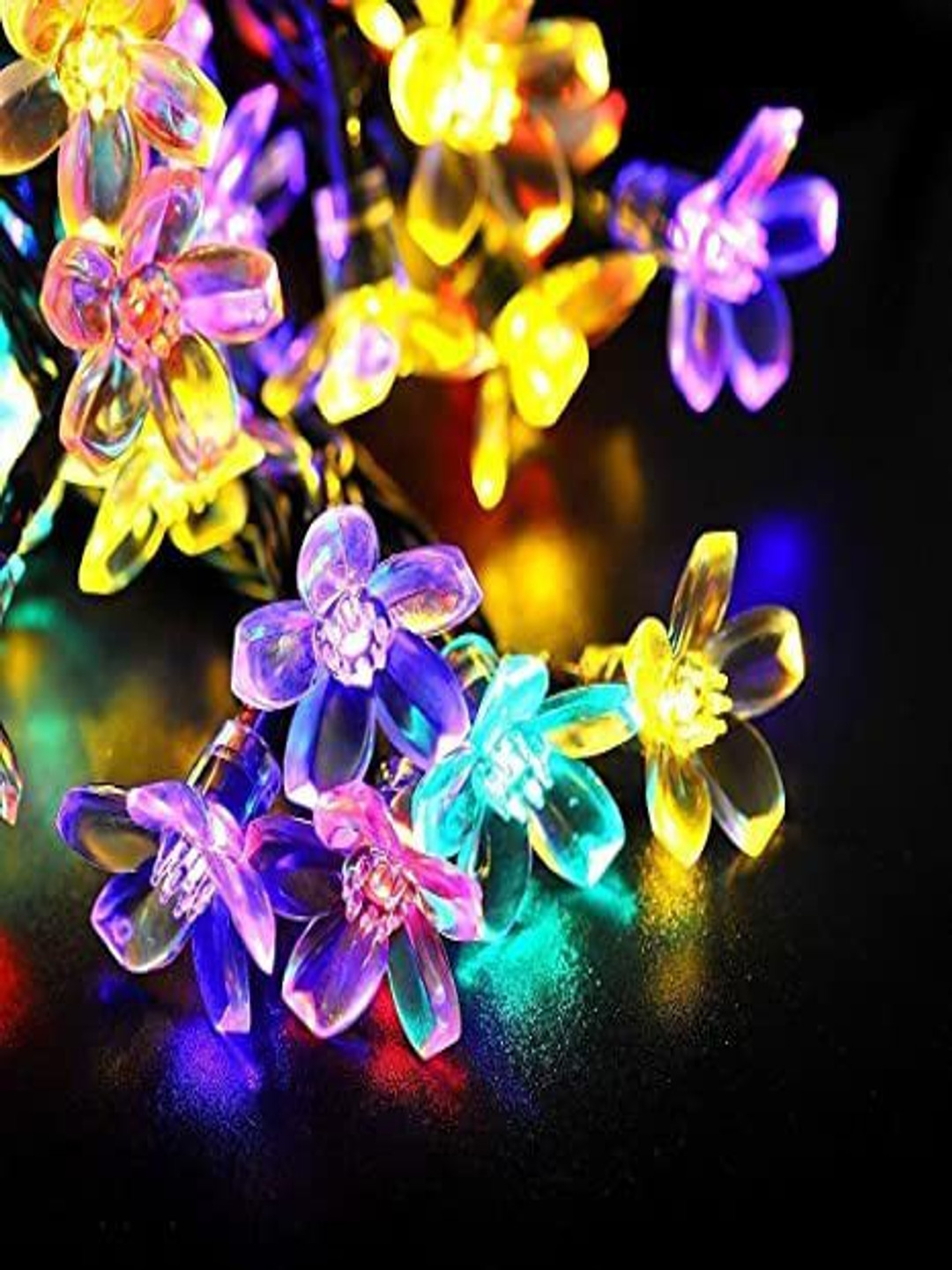 SPARK WORLD 1.83m Multicolor Flower String Lights