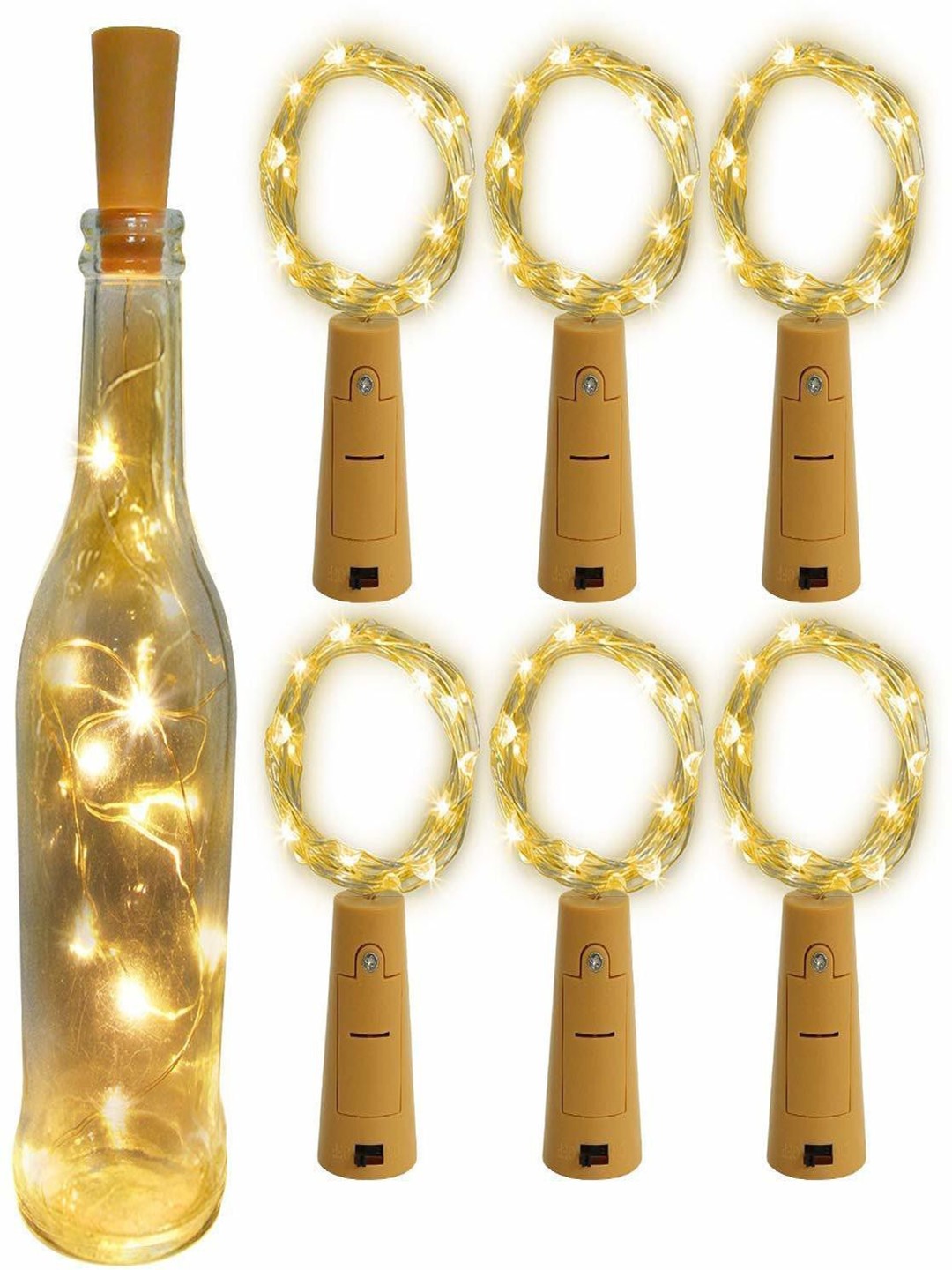 SPARK WORLD Warm Yellow Waterproof Rice Shape String Lights