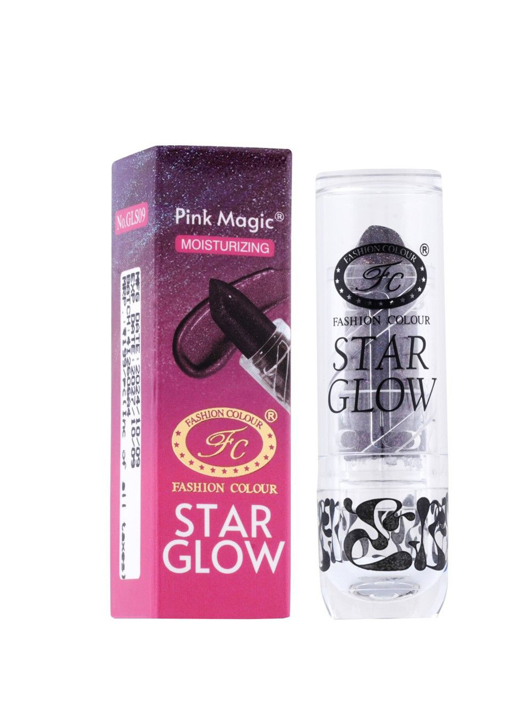 Fashion Colour Pink Magic Star Glow Moisturizing Shimmery Tinted Lip Balm 3.8g - GLS09