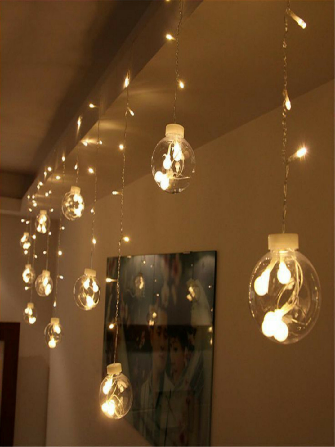 ENORMITY Yellow Round String Lights