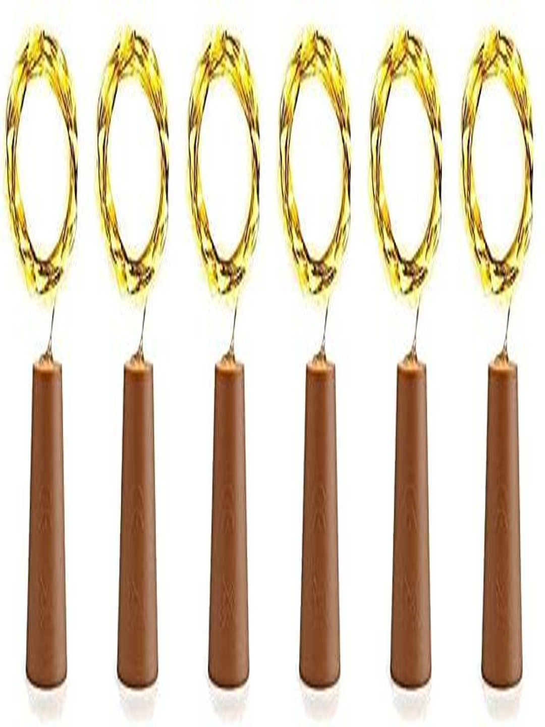 ENORMITY Warm Yellow Rice Shape 6 Piece String Lights