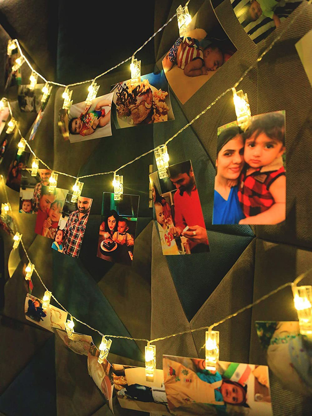 ENORMITY Yellow Photo Clip String Lights