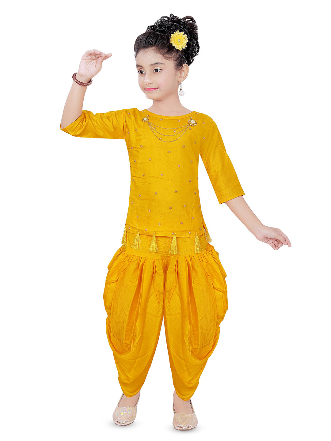 Epochlite Girls Top with Dhoti Pants