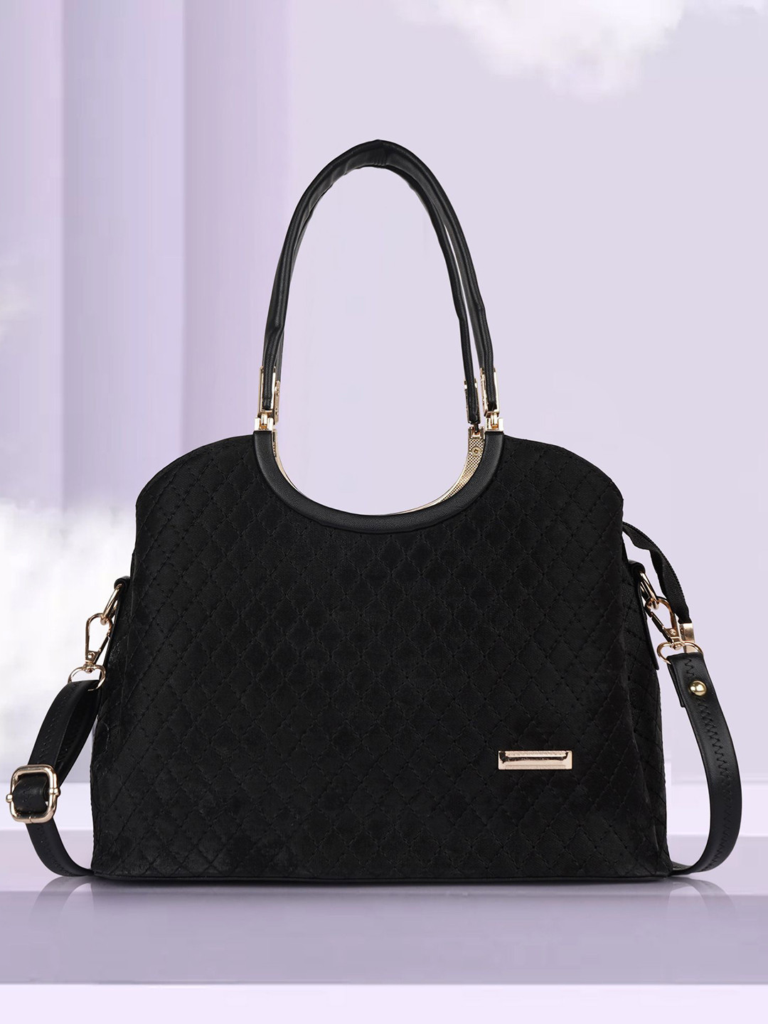 PARSLEY Oversized Structured Satchel with Quilted