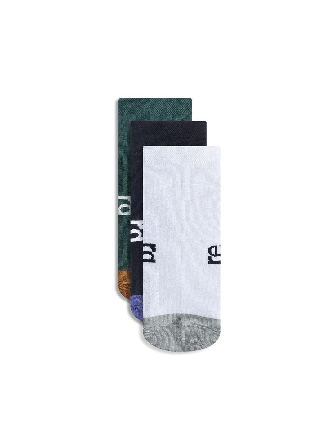 RARE RABBIT L&R - 1 DARK ASSORTED Men Pack Of 3 Socks