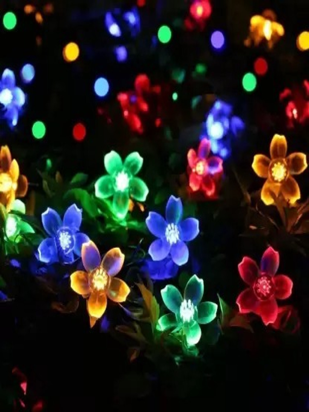 SPARK WORLD 3.5m Multicolor 14 LEDs Flower String Lights