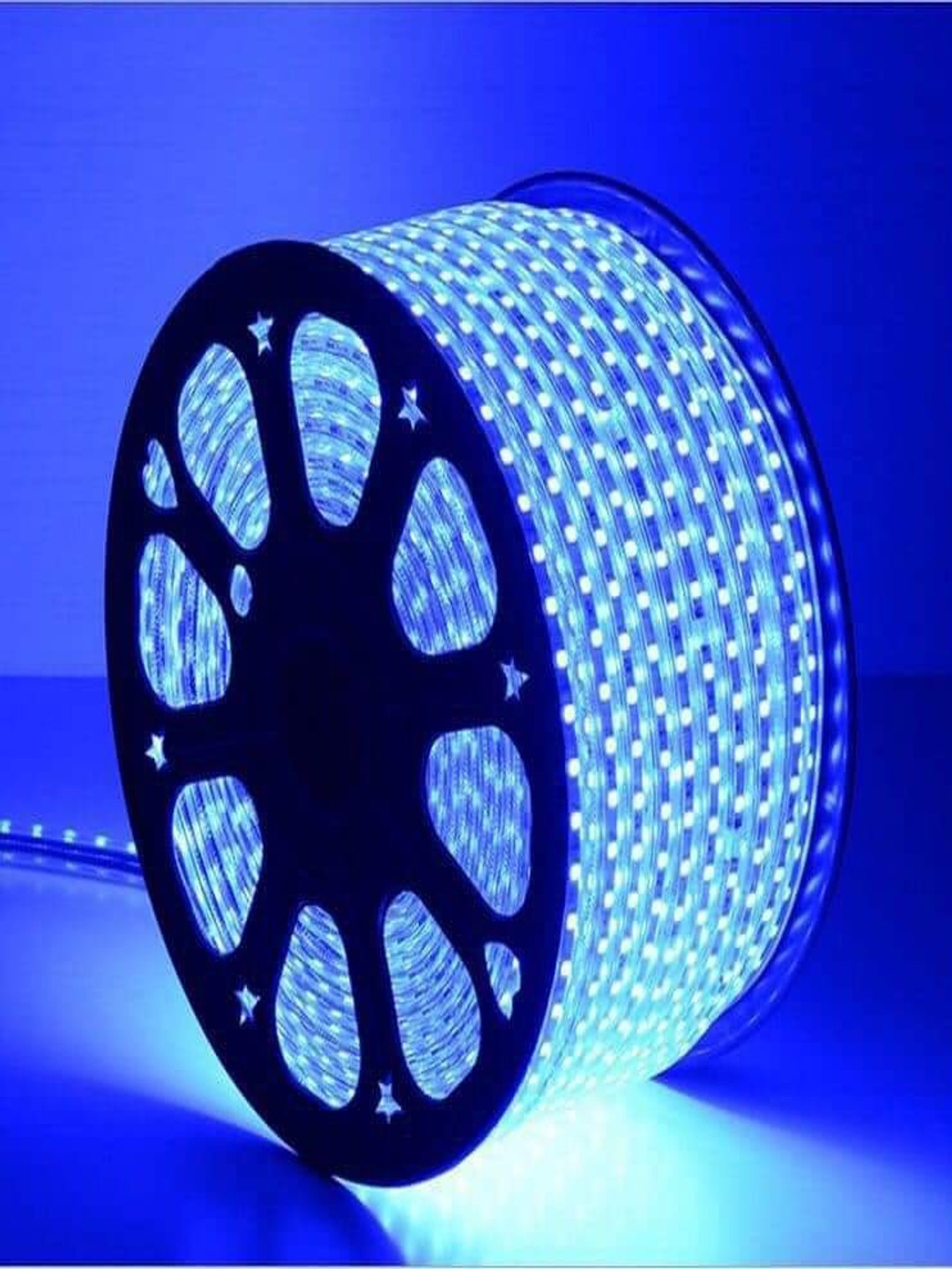 SPARK WORLD Blue & Black Waterproof String Lights