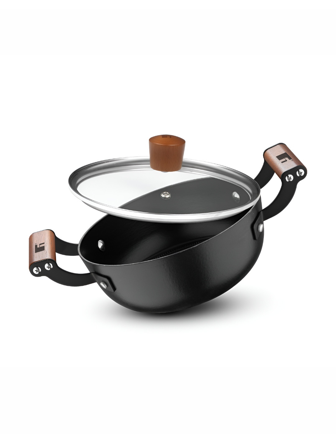 BERGNER Black 2025 Cast Iron 1 Pieces Smooth Surface Cook and Serve Casserole