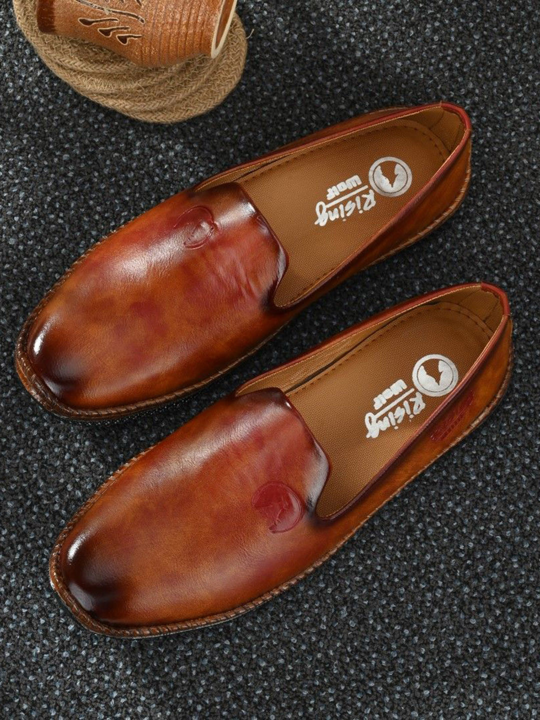 Rising Wolf Men Round Toe Loafer