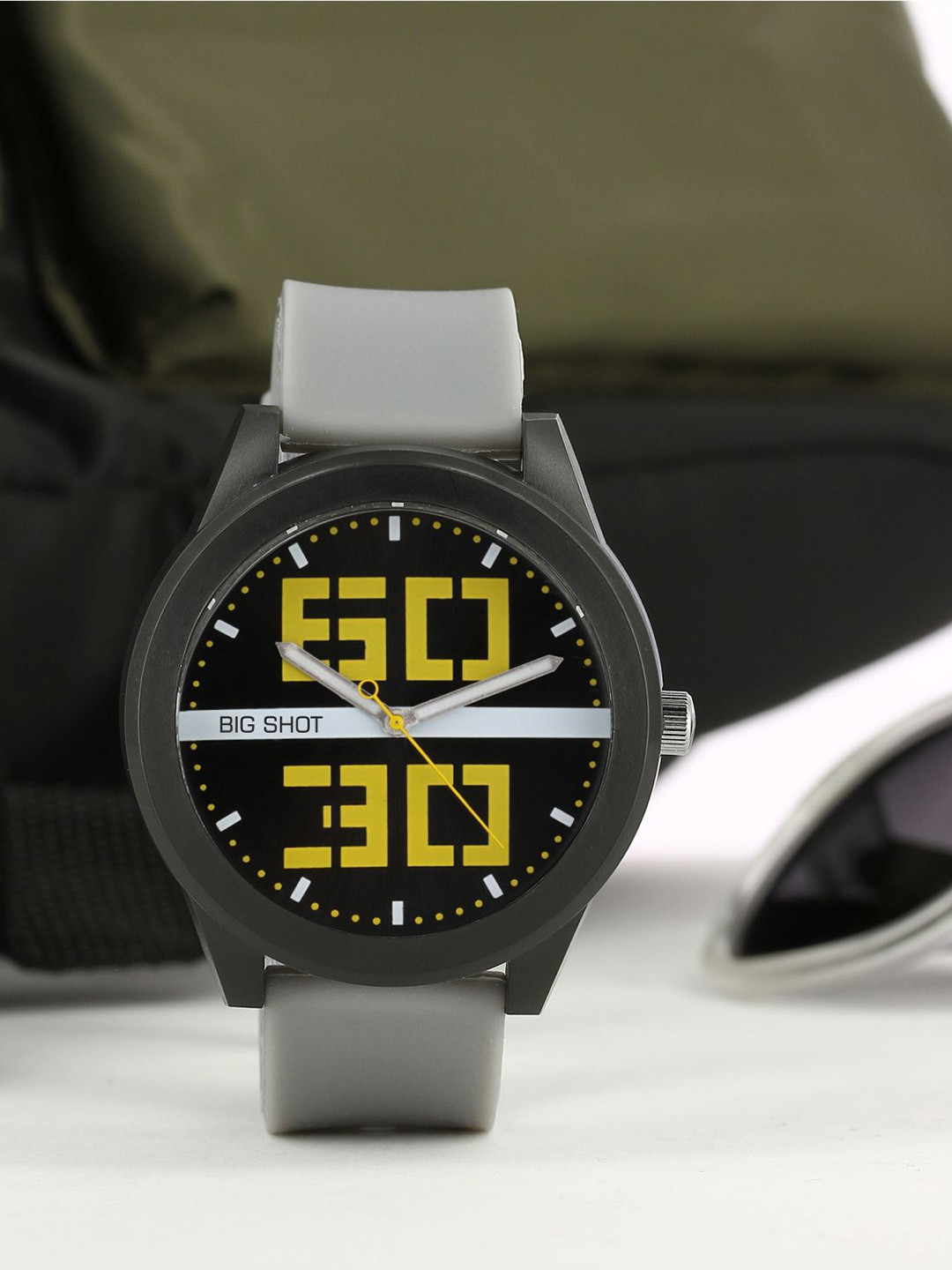 BIG SHOT Men Printed Dial & Straps Analogue Watch BSM020G