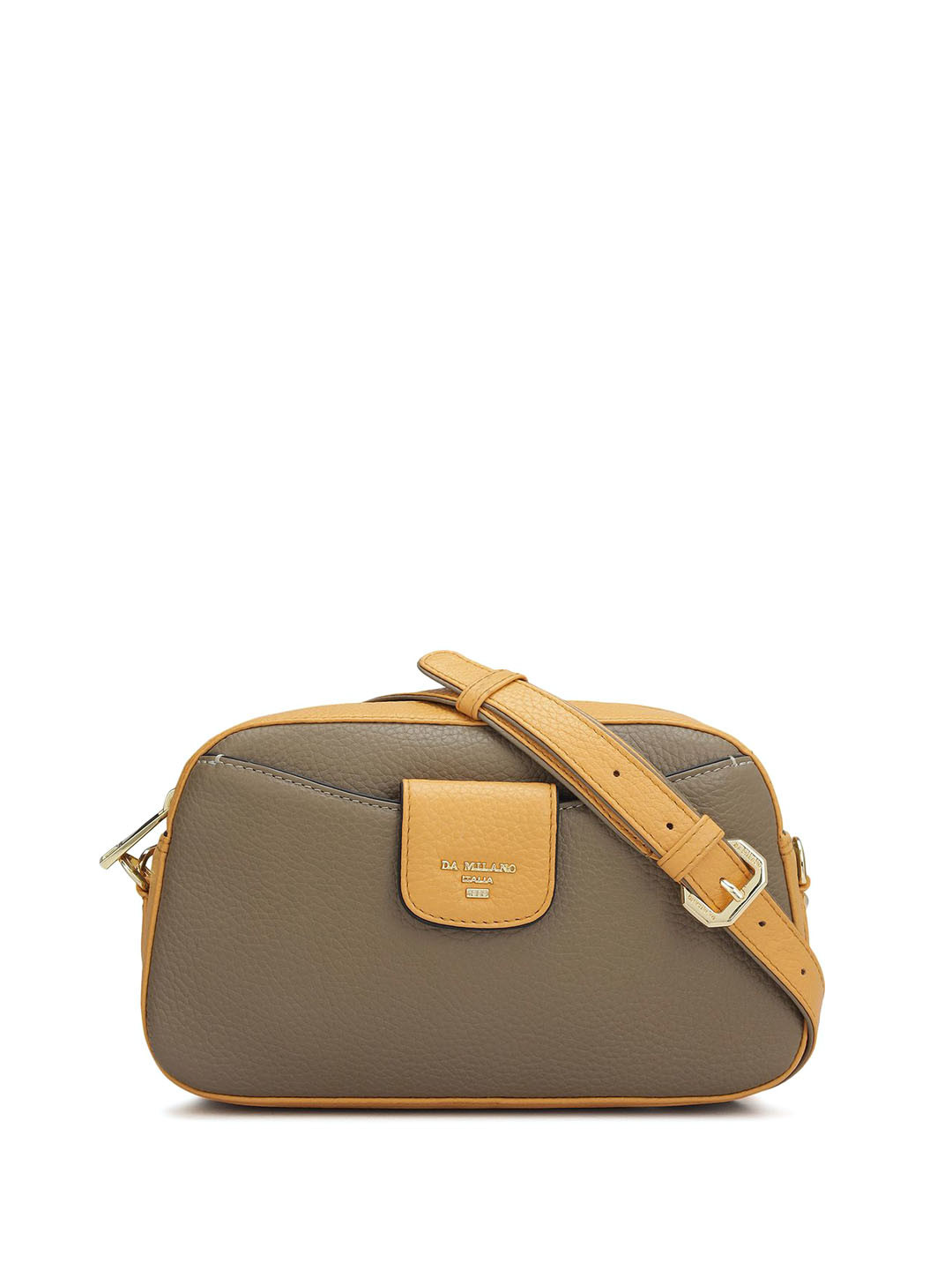 Da Milano Leather Sling Bag with Applique