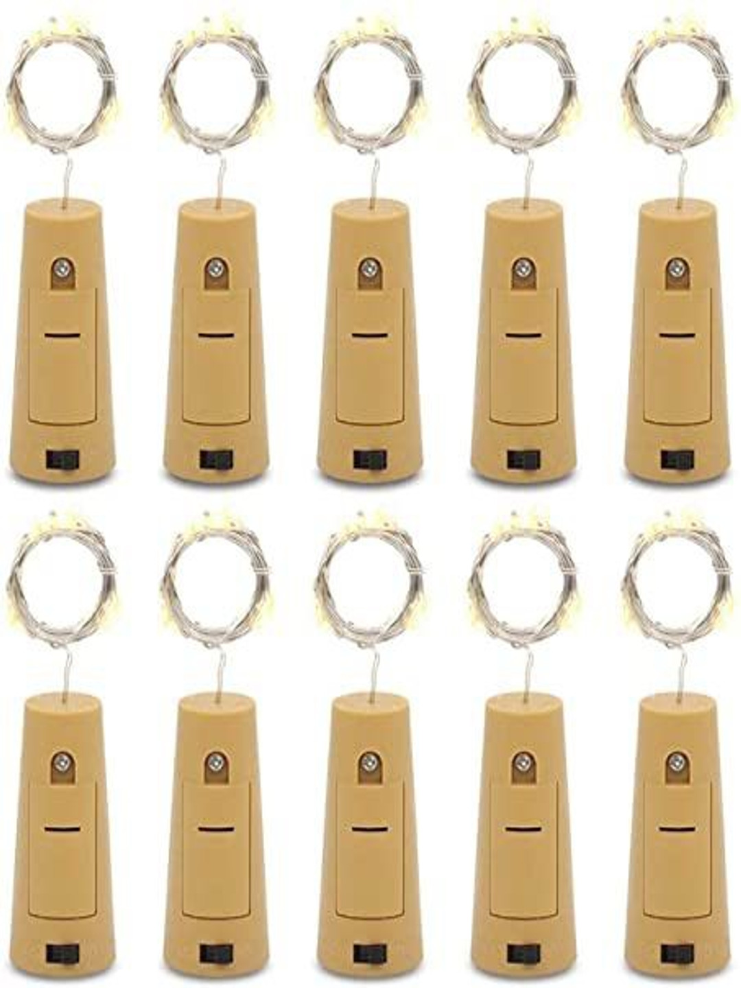 SPARK WORLD Yellow 10-pcs LED Cork Lights